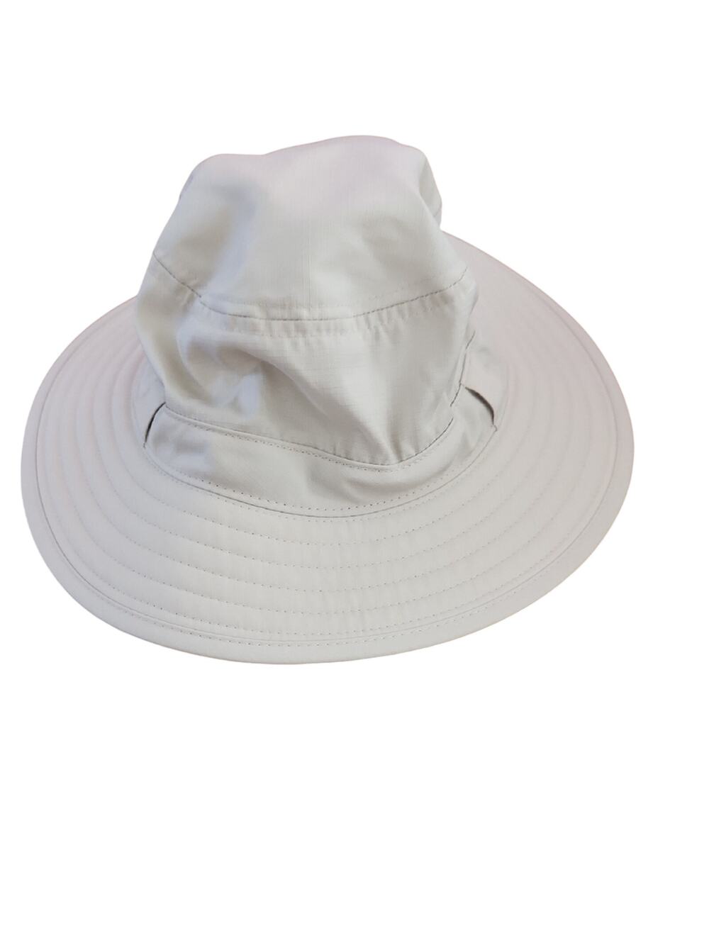 Solar Escape Beige Wide Brim Unisex Sun Hat with Ventilated Mesh And Chin Strap